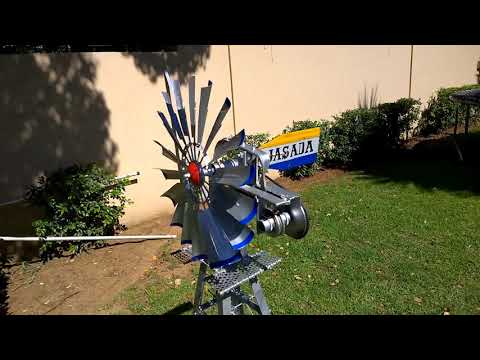 DIY Homemade cute garden miniature wind-pump / windmill