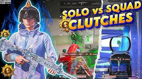 1v4 Clutches in Conqueror Lobby || Solo vs Squad ||Fastest Clutches || BGMI || GJxSHOOTER ||