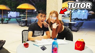 I Paid a HOT Tutor To Do My Homework