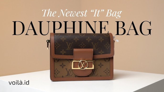 Túi xách Louis Vuitton Dauphine nữ màu nâu họa tiết Monogram cao cấp