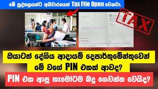 What should you do after receiving the PIN? (Sinhala) - Taxadvisor.lk