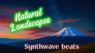 Synthwave Sunset Serenade 🌅: Mesmerizing Natural Landscapes with Vibrant Skies 🎶