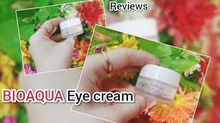 ⁣BiOAQUA  Anti wrinkle eye cream reviews  | eye puffiness