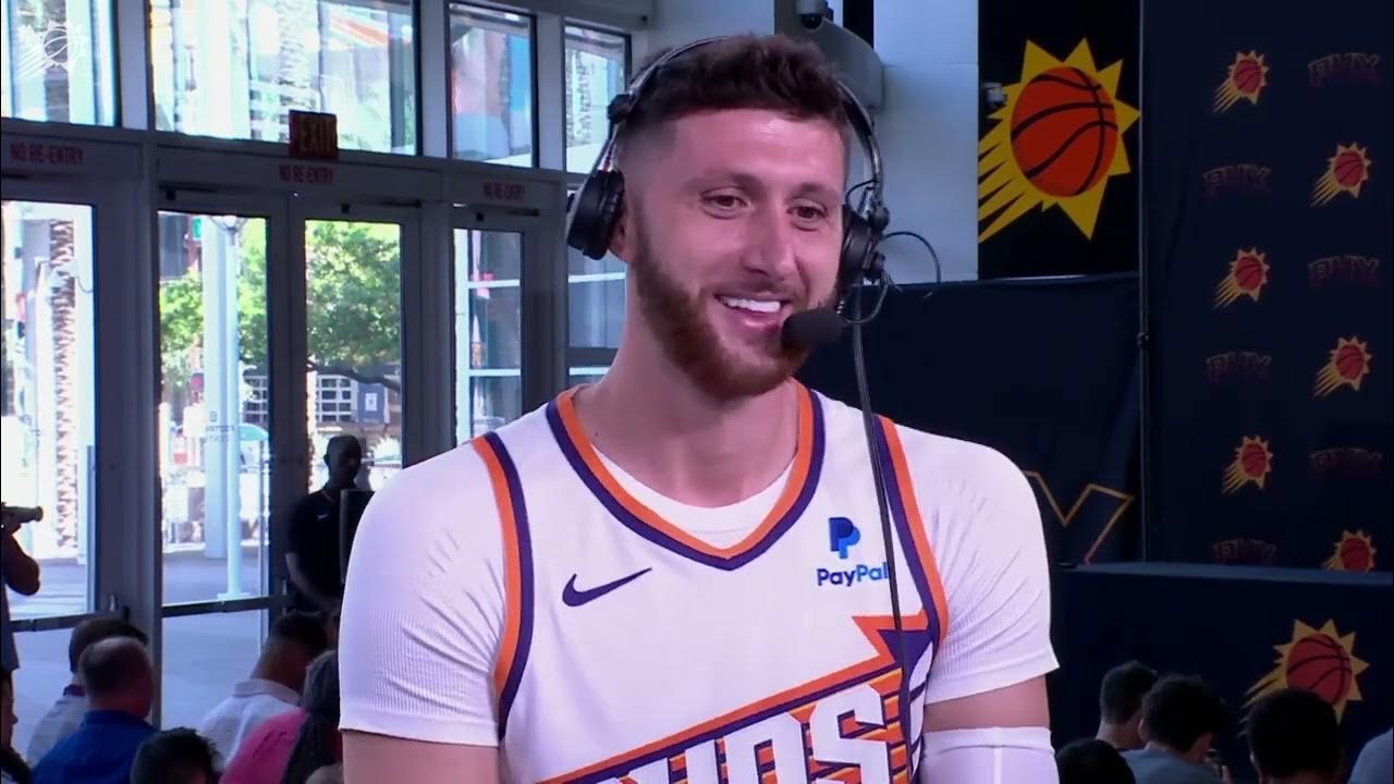 Tom Leander and Tom Chambers sit down with Jusuf Nurkić at Phoenix Suns 2023  Media Day. 