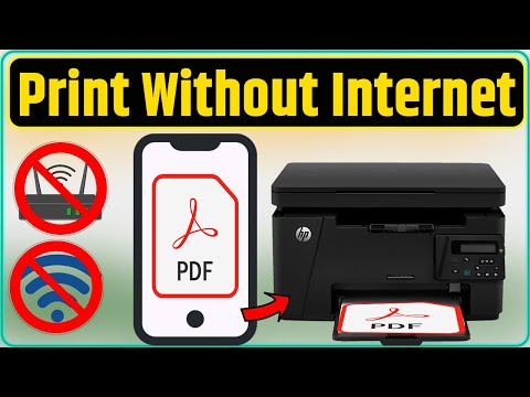 HP 126nw Wi-Fi Printer Print Documents Without Internet By Mobile | बिना इंटरनेट मोबाईल से प्रिन्ट