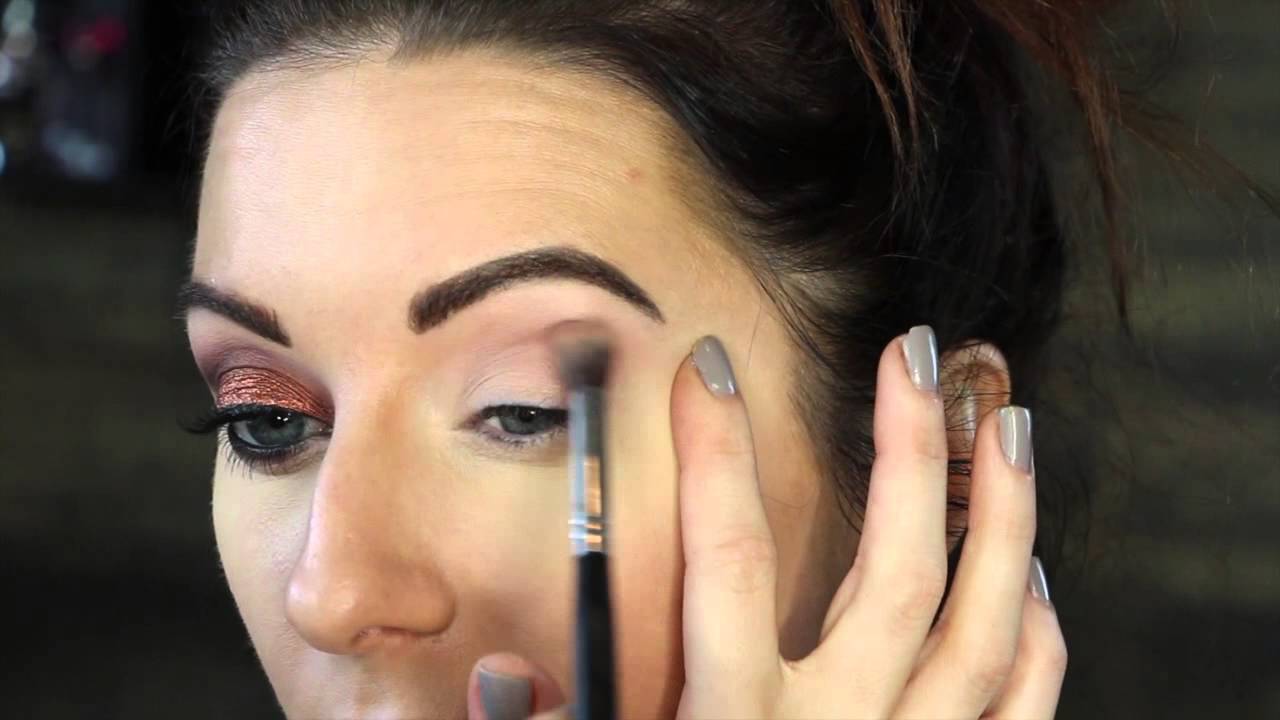 Fall Copper Sparkley Eye Tutorial