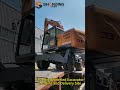 Shanding Wheeled Excavator Loading and Delivery Site