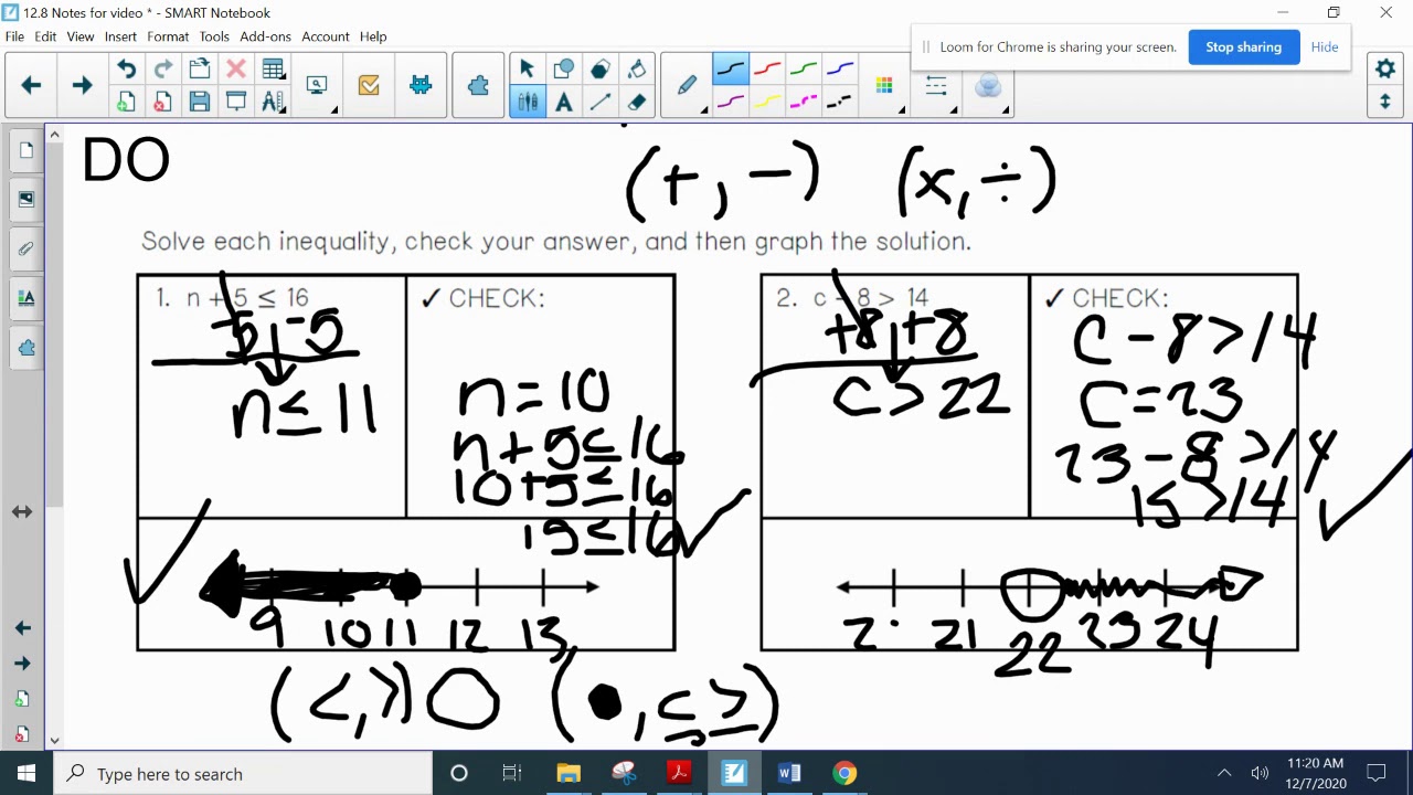 Solving One Step Inequalities Lesson - YouTube
