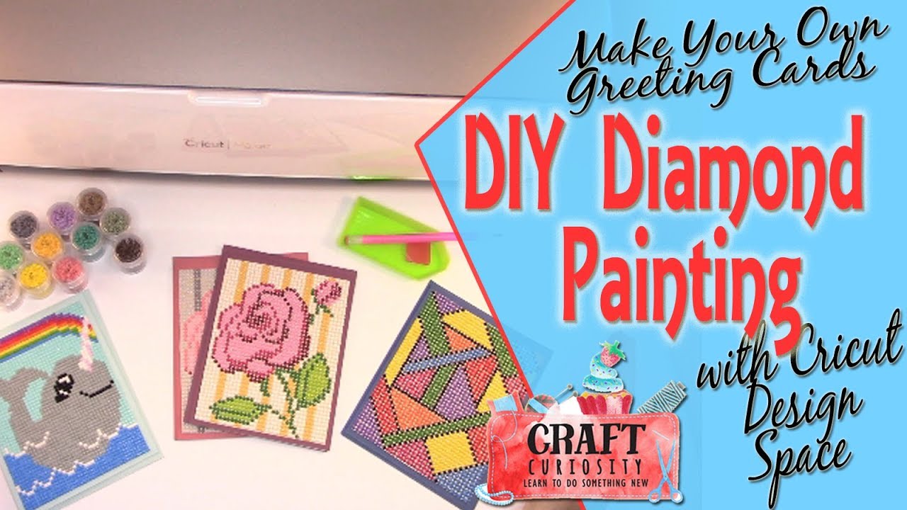DIY Diamond Painting Make Greeting Cards With Your Cricut 