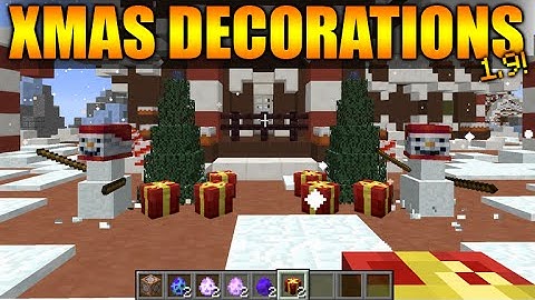 ★CHRISTMAS DECORATIONS IN MINECRAFT VANILLA - Minecraft 1.9 ONE Command Creation - Snow Generator★