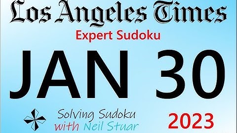 LAT  Expert Sudoku, January 30, 2023