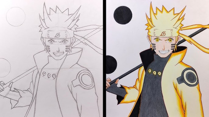 How to Draw Naruto Sage Mode Easy Step-by-Step Tutorial