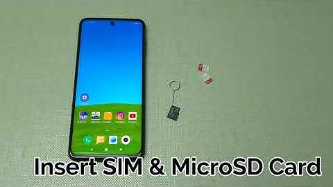 Poco M2 Pro : Insert SIM & MicroSD Card