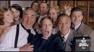 Downton Abbey Christmas with Clooney Text Santa 2014