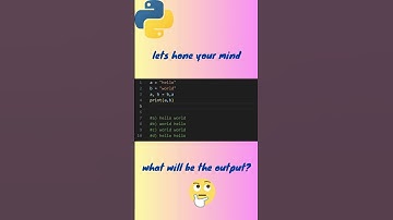 what will be the output 🤔 comment urs #python #learnIT #coding #quiz