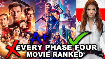 ALL PHASE FOUR MCU MOVIES RANKED!
