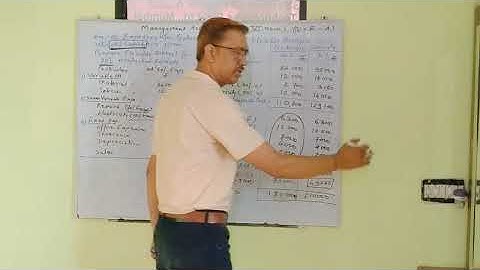 B.Com Sem 6 - Management Accounting (Marathi) - Lecture 13