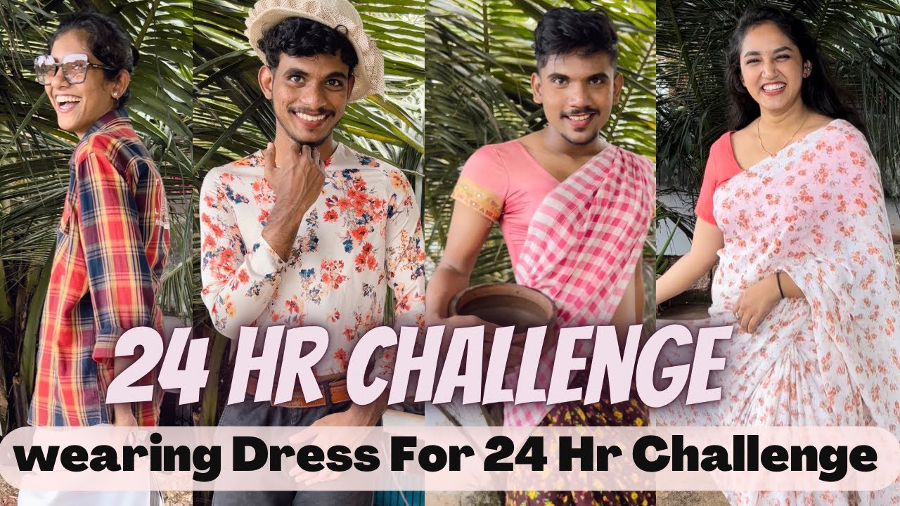 Wearing Dress For 24 Hour Challenge 😱 | 24 Hour Challenge 😱