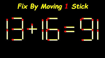 20 Difficult Matchstick Puzzles Only People with High IQ Can Solve