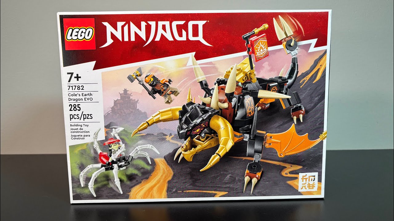 Cole's Earth dragon EVO review!!! Lego Ninjago set 71782! - YouTube