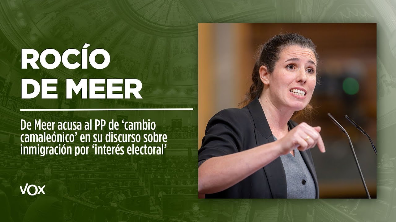 De Meer acusa al PP de ‘cambio camaleónico’ en su discurso sobre ...