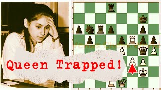 Queen trap by Judit Polgar | Sicilian | Armenia - 2014