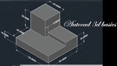 AutoCAD 3d basics for beginners/AutoCAD 3d practice/, presspull command use