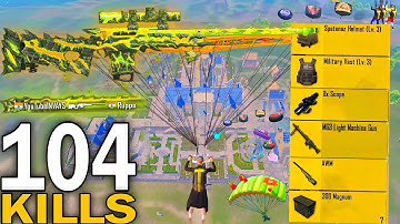 104 KILLS!😍BEST LOOT GAMEPLAY With INVAYS OUTFIT🔥SAMSUNG, A7,A8,J4,J5,J6,J7,J2,J3,XS,A3,A4,A5
