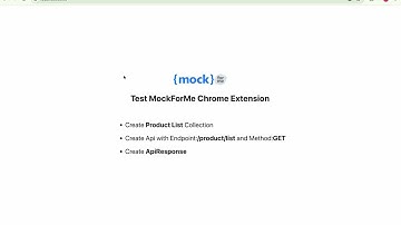 How to Use MockForMe Chrome Extension | Install, Configure & View Mocked APIs