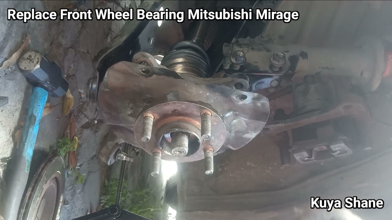Replace Front Wheel Bearing Mitsubishi Mirage YouTube