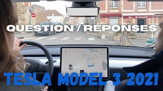 Tesla Model 3 2021 : questions / réponses