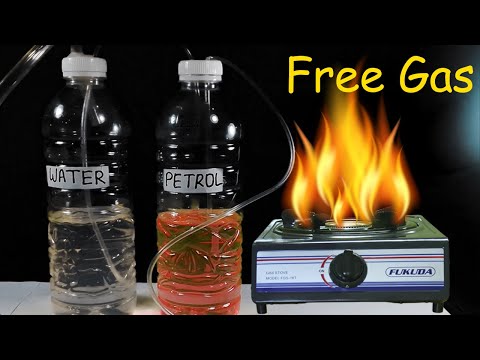 Free gas from the Water | How to make Free Lpg gas at home | petrol and Water | MH4 TECH