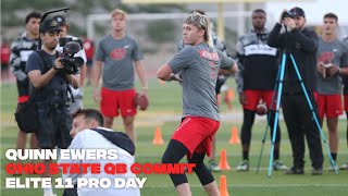 Quinn Ewers: Five-star Ohio State QB commit competes at Elite 11 Pro Day workout