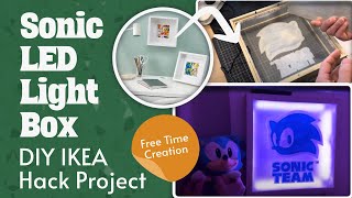 Free Time Creation: DIY Sonic Lightbox (Bedside Lamp) - IKEA Hack Project