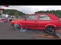 600HP VW Golf 2 VR6 TURBO vs Audi R8 V10 vs Mercedes ML63 AMG