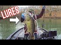 2 massive bass on 2 lures you need winter fishing cold water pattern