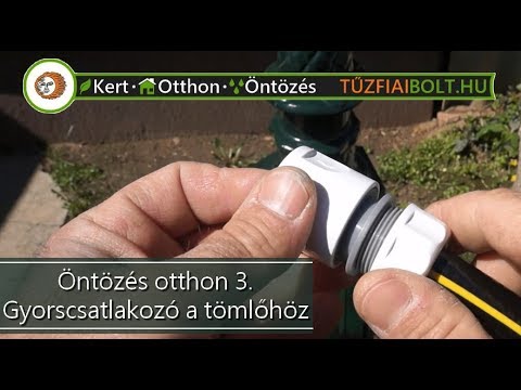 Gyorscsatlakozó tömlőhöz - Öntözés otthon! 3. - YouTube