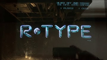 Arcade machine - playing R-Type