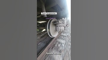 High speed wheels axle vibration. #train #railway #axle