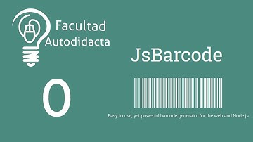 Crear código de barras con PHP, MySQL y JsBarcode | Presentación. Cap 0
