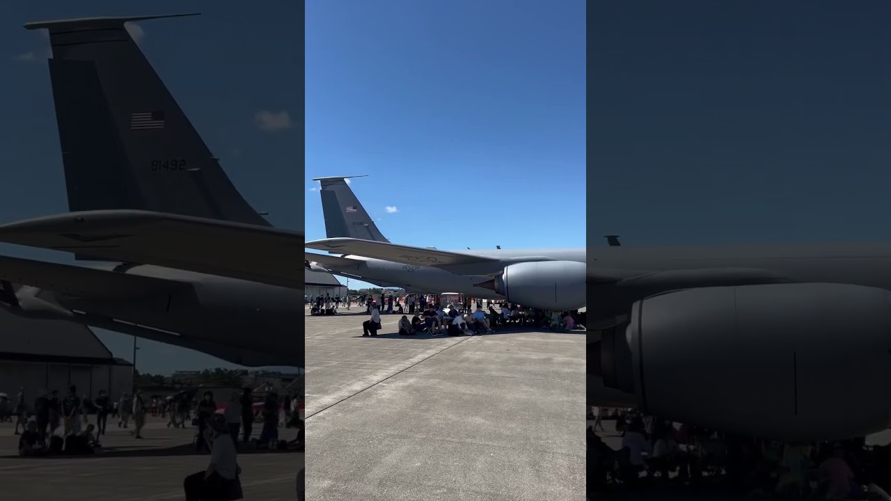 🇺🇸アメリカ空軍KC-135ストラトタンカー！空中給油#shorts - YouTube
