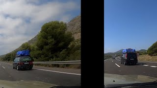 route vers les vacances en passant par l'Espagne الطريق بلجيكا فرنسا إسبانيا العوده الى أرض الوطن