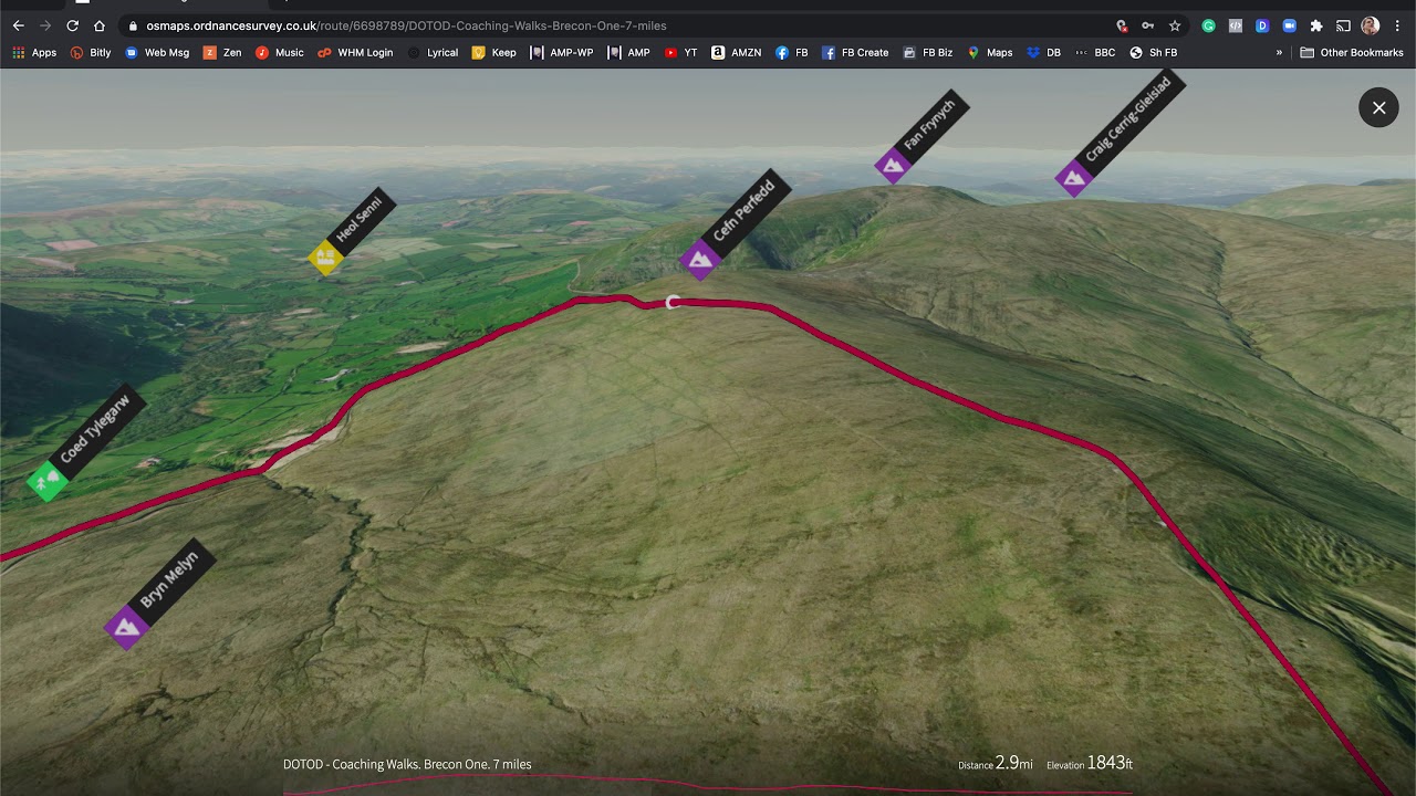 DOTD   Coaching Walks  Brecon One 7 miles