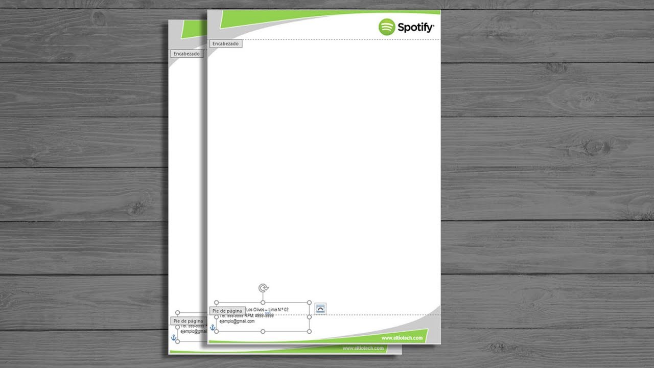 Como hacer una hoja membretada en word - YouTube