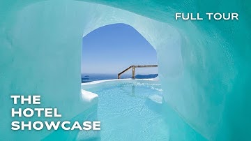 Cocoon Suites | BEST CAVE POOL in Santorini! (full tour) 4K