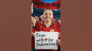 Bule cantik ini mendukung timnas Indonesia agar lolos pildun #shorts #shortviral #bulecantik
