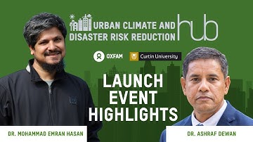 Urban Climate & Disaster Risk Reduction Hub Launch Highlights