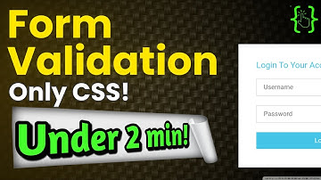 Make Form Validation Effortless with CSS Selector | :invalid CSS selector explained