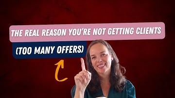 The real reason you are not getting clients (multiple offers)