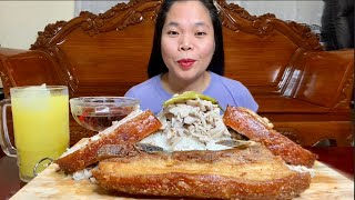 LECHON KAWALI at GINATAANG LANGKA FILIPINO FOOD MUKBANG